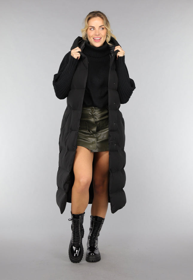 NEW0910 Zwarte Laklook Veterlaarsjes met Ritssluiting