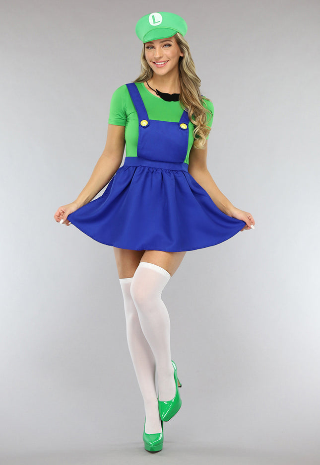 CARNA10 Vrouwelijk Luigi Kostuum