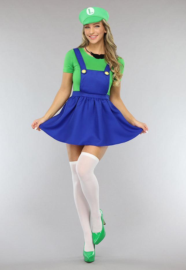 CARNA10 Vrouwelijk Luigi Kostuum