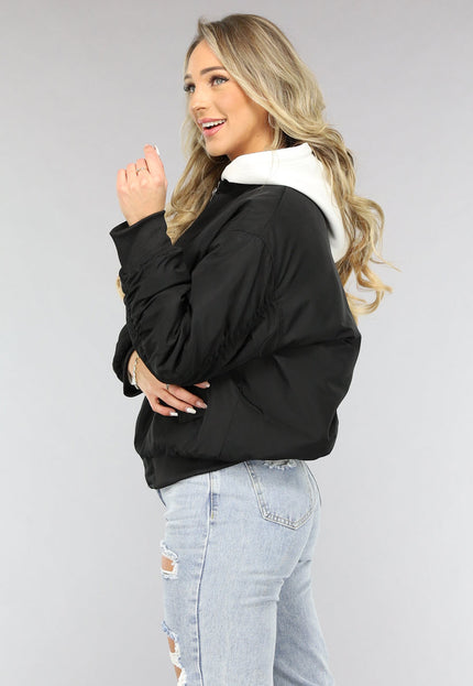 NEW1001 Zwart Oversized Bomberjack