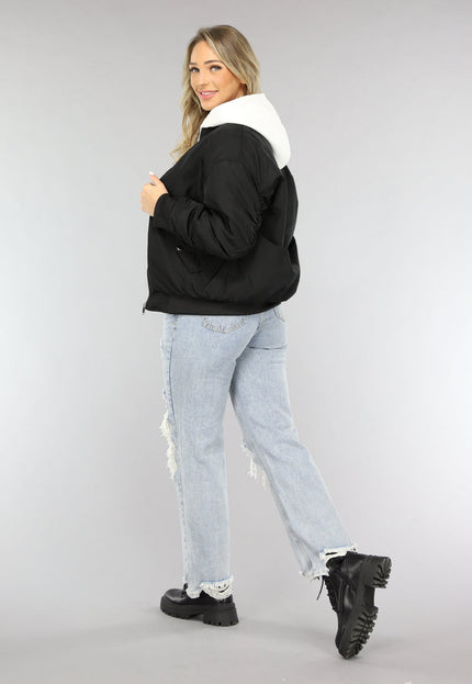 NEW1001 Zwart Oversized Bomberjack