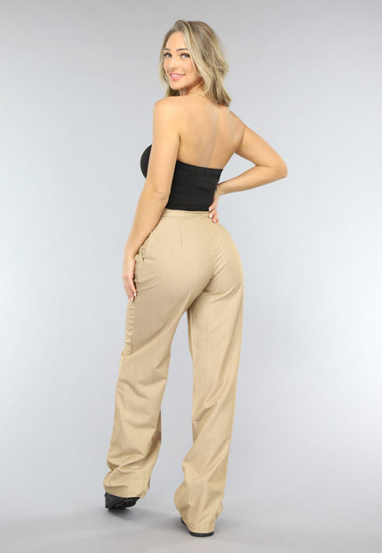 NEW1001 Zwarte Elastische Bandeau Top