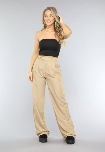 NEW1001 Zwarte Elastische Bandeau Top