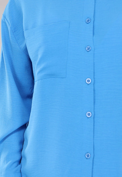 OP=OP.01.S Blauwe Co Ord Set met Blouse