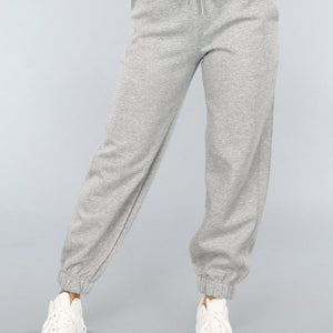 NEW1004 Grijze Jogger met Grote Elastische Band