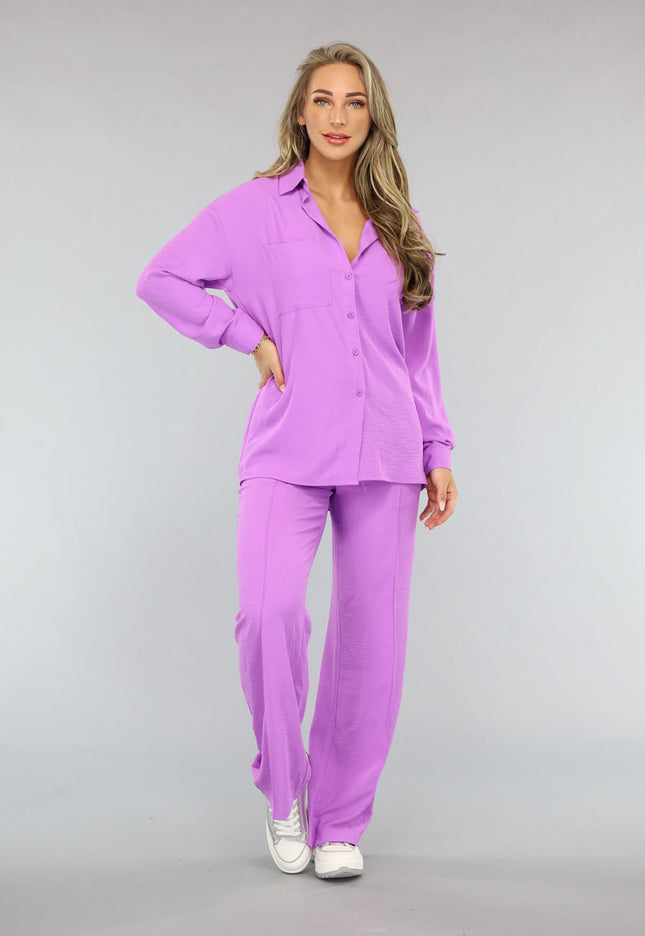 OP=OP.01.S Lila Co Ord Set met Pantalon