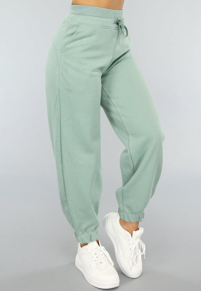 NEW1004 Mintgroene Joggingsbroek met Veters