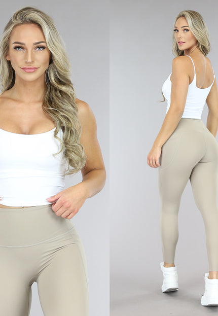 NEW1005 Witte Basic Sporttop