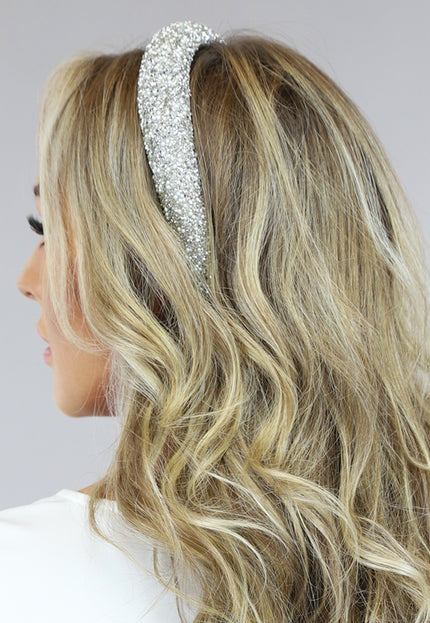 Zilveren Glitter Diadeem