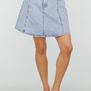 NEW100626 Lichtblauwe Denim A-Lijn Rok