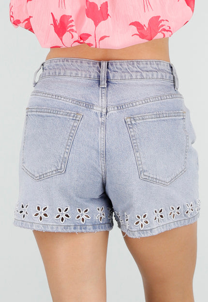 NEW100626 Lichtblauwe Denim Shorts