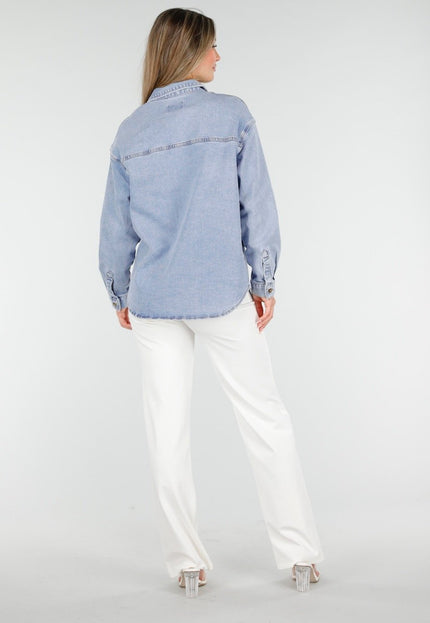 Redial Jeans Lichtblauwe Denim Blouse