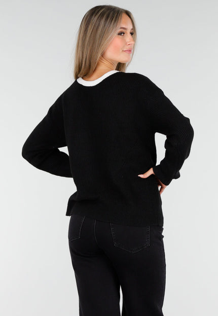 OP=OP.10.NL Cardigan Zwart met Strikken