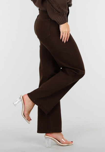 OP=OP.10.NL High Waist Jeans Bruin Stretch