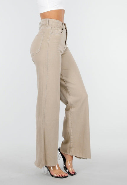 OP=OP.41.NL Wide Leg Jeans in Beige