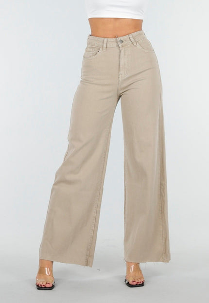 OP=OP.41.NL Wide Leg Jeans in Beige