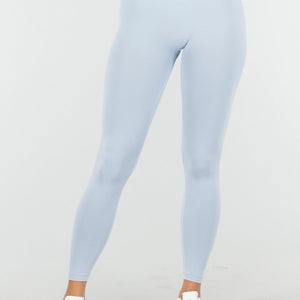 NEW100925 Lichtblauwe Stretch Sportlegging