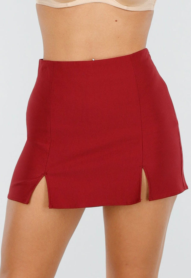 Skort Rood met Stretch