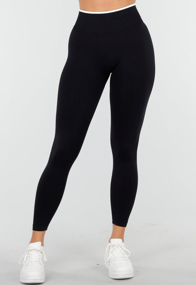 NEW100925 Zwarte Stretch Sportlegging
