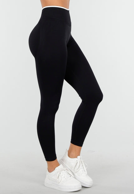 NEW100925 Zwarte Stretch Sportlegging