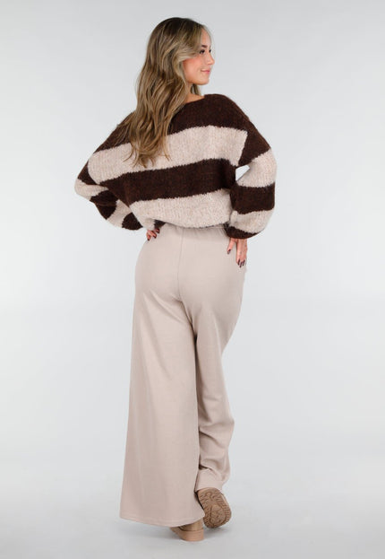 NEW101225 Beige Suède Look Lage Boots