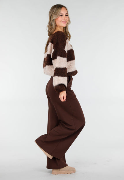 NEW101225 Bruine Lounge Broek