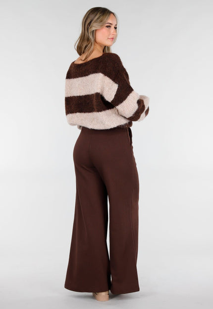 NEW101225 Bruine Lounge Broek