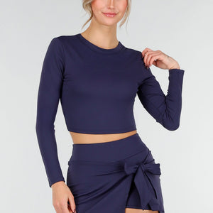 NEW101225 Donkerblauwe Sport Set met Skort