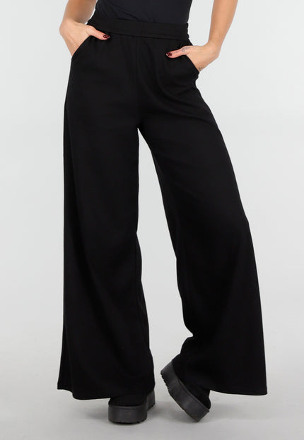 NEW101225 Zwarte Stretch Lounge Broek