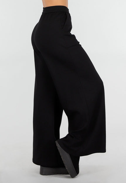 NEW101225 Zwarte Stretch Lounge Broek