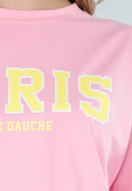 NEW110226 Roze Paris T-Shirt