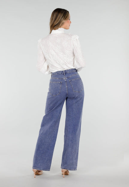 NEW110226 Witte Blouse met Ruches