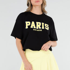 NEW110226 Zwart Paris T-Shirt