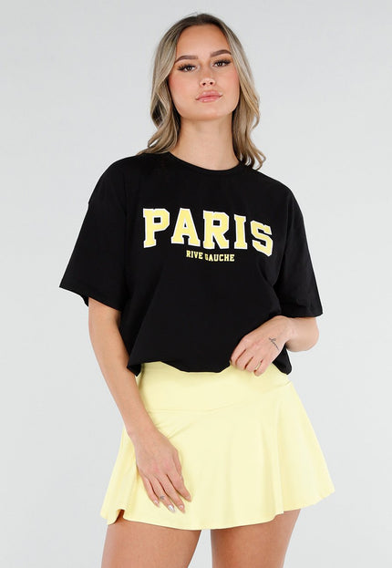 NEW110226 Zwart Paris T-Shirt