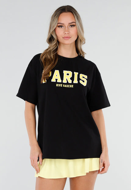 NEW110226 Zwart Paris T-Shirt