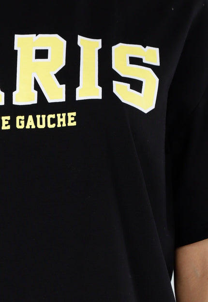 NEW110226 Zwart Paris T-Shirt
