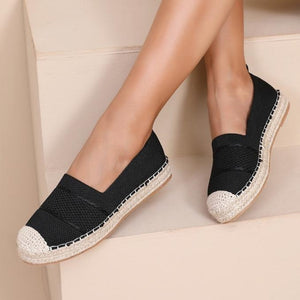 NEW110326 Zwarte Espadrilles Instappers