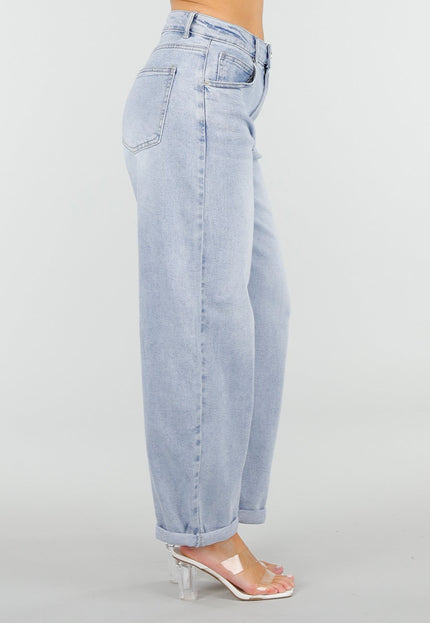 NEW110326 Lichtblauwe Barrel Jeans