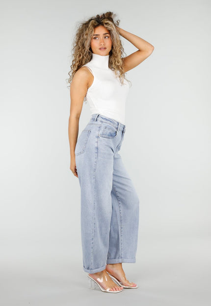 NEW110326 Lichtblauwe Barrel Jeans
