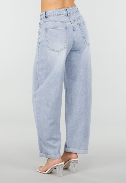 NEW110326 Lichtblauwe Barrel Jeans