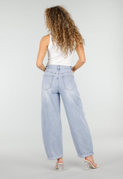 NEW110326 Lichtblauwe Barrel Jeans