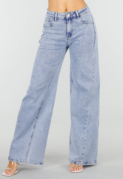 NEW110326 Lichtblauwe Wide Leg Jeans