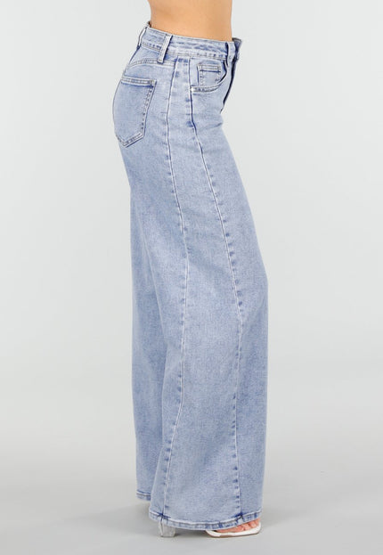 NEW110326 Lichtblauwe Wide Leg Jeans