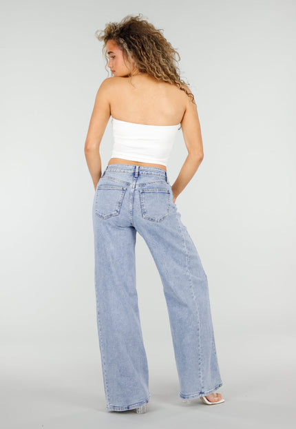 NEW110326 Lichtblauwe Wide Leg Jeans