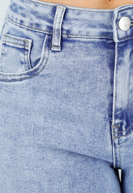 NEW110326 Lichtblauwe Wide Leg Jeans