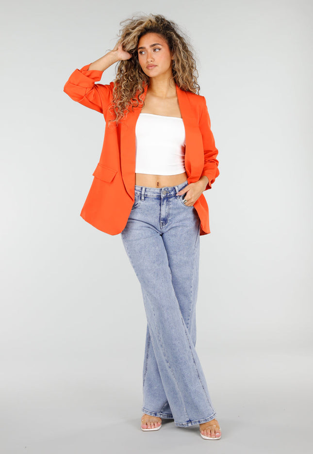 NEW110326 Oranje Getailleerde Blazer