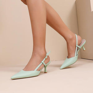 NEW110326 Mintgroene Slingback Hakken