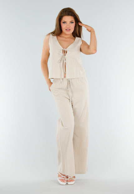 NEW110625 Beige Set met Striksluitingen