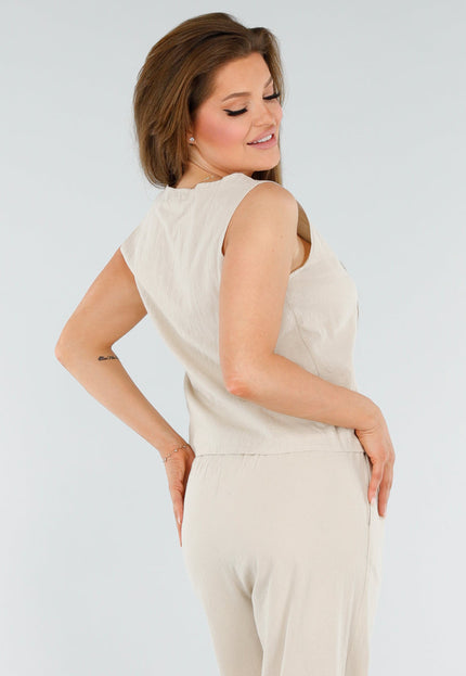 NEW110625 Beige Set met Striksluitingen