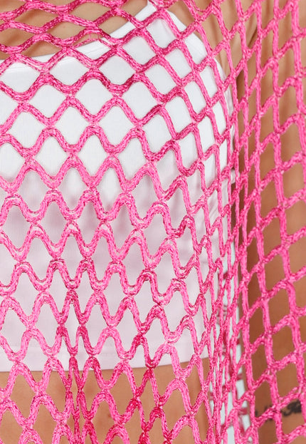 NEW110625 Fuchsia Netstof Cover-Up